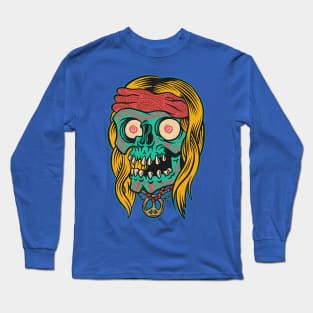 drooling Skuls Long Sleeve T-Shirt